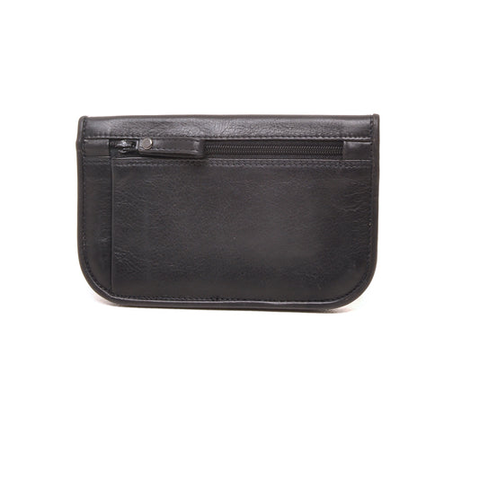 Leren Damesportemonnee Soft | Donkerblauw