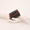 Leren Damesportemonnee Soft | Zwart-rood