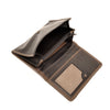Leren Damesportemonnee Soft | Zwart-Taupe