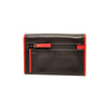 Leren Damesportemonnee Soft | Zwart-rood