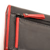 Leren Damesportemonnee Soft | Zwart-rood
