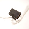 Leren Damesportemonnee Soft | Zwart-Taupe
