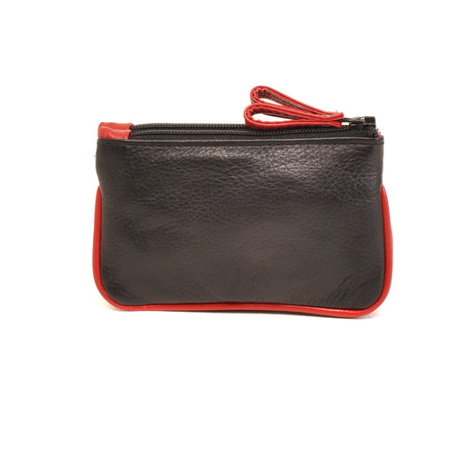 Leren Sleuteletui Soft | Zwart-rood