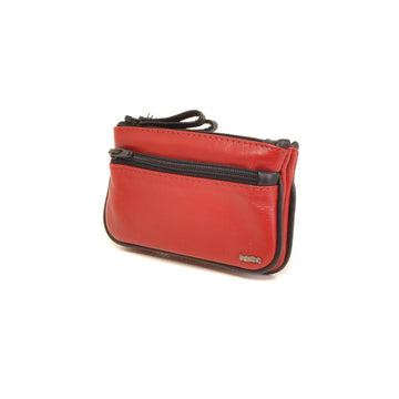 Leren Sleuteletui Soft | Rood-Zwart