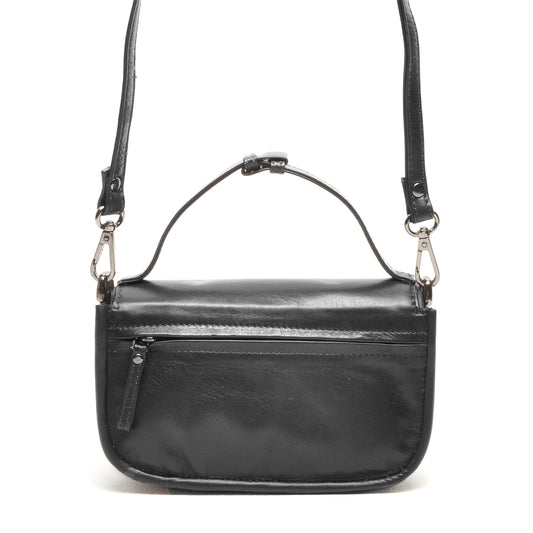 Leren Crossbody Dames Soft | Zwart