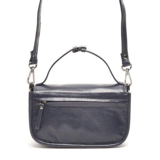 Leren Crossbody Dames Soft | Donkerblauw