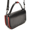 Leren Crossbody Dames Soft | Zwart-rood