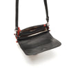 Leren Crossbody Dames Soft | Zwart-rood