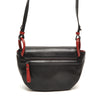Leren Crossbody Dames Soft | Zwart-rood