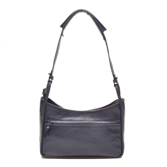 Leren Schoudertas Dames Soft | Donkerblauw