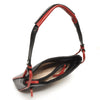 Leren Schoudertas Dames Soft | Zwart-rood