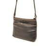 Leren Crossbody Dames Soft | Zwart-Taupe