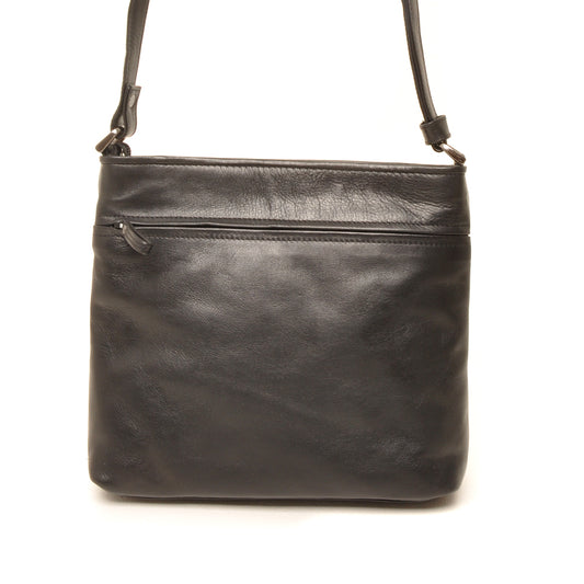 Leren Crossbody Dames Soft | Zwart
