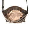 Leren Crossbody Dames Soft | Zwart-Taupe