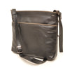 Leren Crossbody Dames Soft | Zwart-Taupe