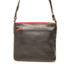 Leren Crossbody Dames Soft | Zwart-rood