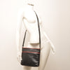Leren Crossbody Dames Soft | Zwart-rood