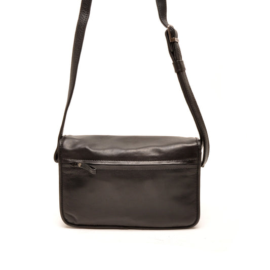 Leren Crossbody Dames Soft | Zwart