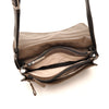 Leren Crossbody Dames Soft | Zwart-Taupe