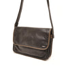 Leren Crossbody Dames Soft | Zwart-Taupe