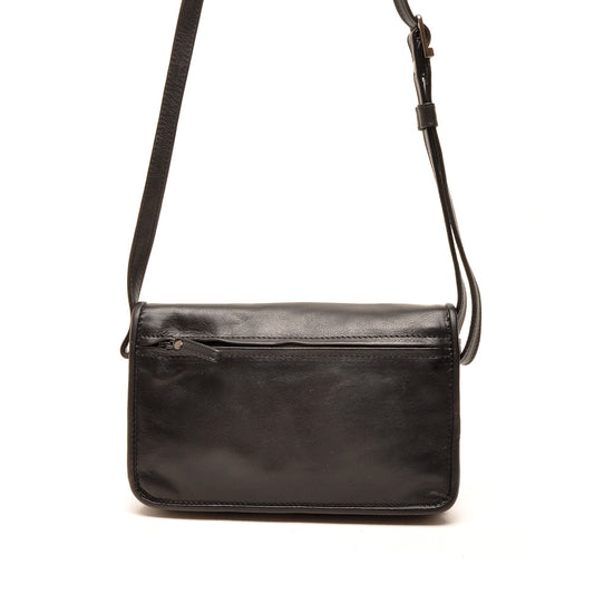 Leren Crossbody Dames Soft | Zwart