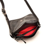 Leren Crossbody Dames Soft | Zwart