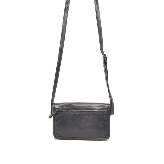 Leren Crossbody Dames Soft | Donkerblauw