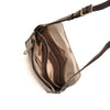 Leren Crossbody Dames Soft | Zwart-Taupe
