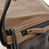 Leren Crossbody Dames Soft | Zwart-Taupe