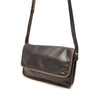 Leren Crossbody Dames Soft | Zwart-Taupe