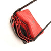 Leren Crossbody Dames Soft | Zwart-rood