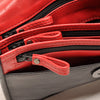 Leren Crossbody Dames Soft | Zwart-rood