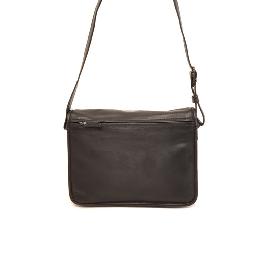 Leren Crossbody Dames Soft | Zwart