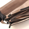 Leren Crossbody Dames Soft | Zwart-Taupe