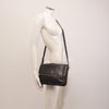 Leren Crossbody Dames Soft | Zwart-Taupe