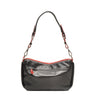 Leren Schoudertas Dames Soft | Zwart-rood