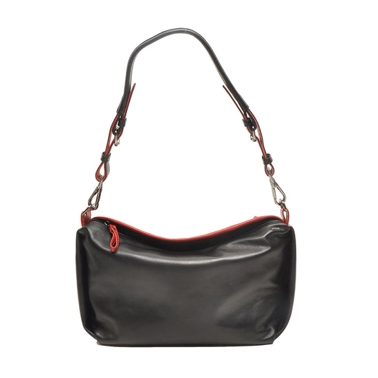leren-schoudertas-dames-soft-zwart-rood-1