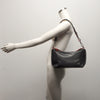 Leren Schoudertas Dames Soft | Zwart-rood