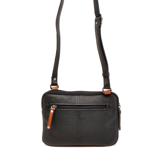 Leren Crossbody Dames Chamonix | Zwart