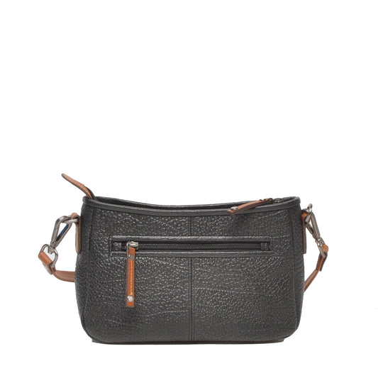 Leren Schoudertas Dames Chamonix | Zwart