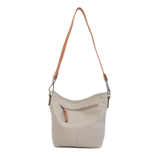 Leren Schoudertas Dames Chamonix | Taupe