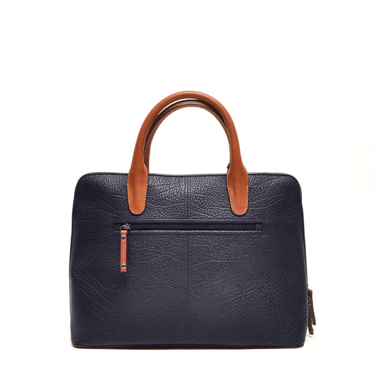Leren Laptoptas 15.6 Inch Dames Chamonix | Donkerblauw