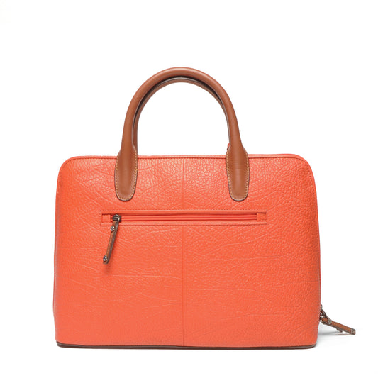 Leren Laptoptas 15.6 Inch Dames Chamonix | Oranje
