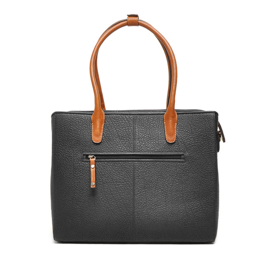 Leren Laptoptas 15.6 Inch Dames Chamonix | Zwart
