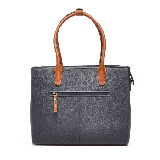 Leren Laptoptas 15.6 Inch Dames Chamonix | Donkerblauw
