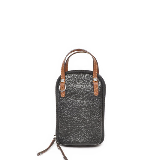 Leren Telefoontasje Dames Chamonix | Zwart