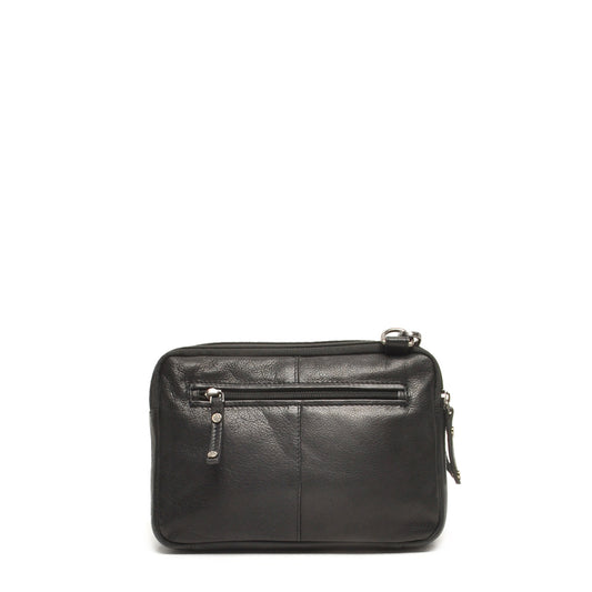 Leren Crossbody Dames Lucca | Zwart