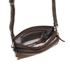 Leren Crossbody Dames Lucca | Donkerbruin