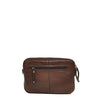 Leren Crossbody Dames Lucca | Donkerbruin