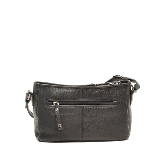 Leren Crossbody Dames Lucca | Zwart